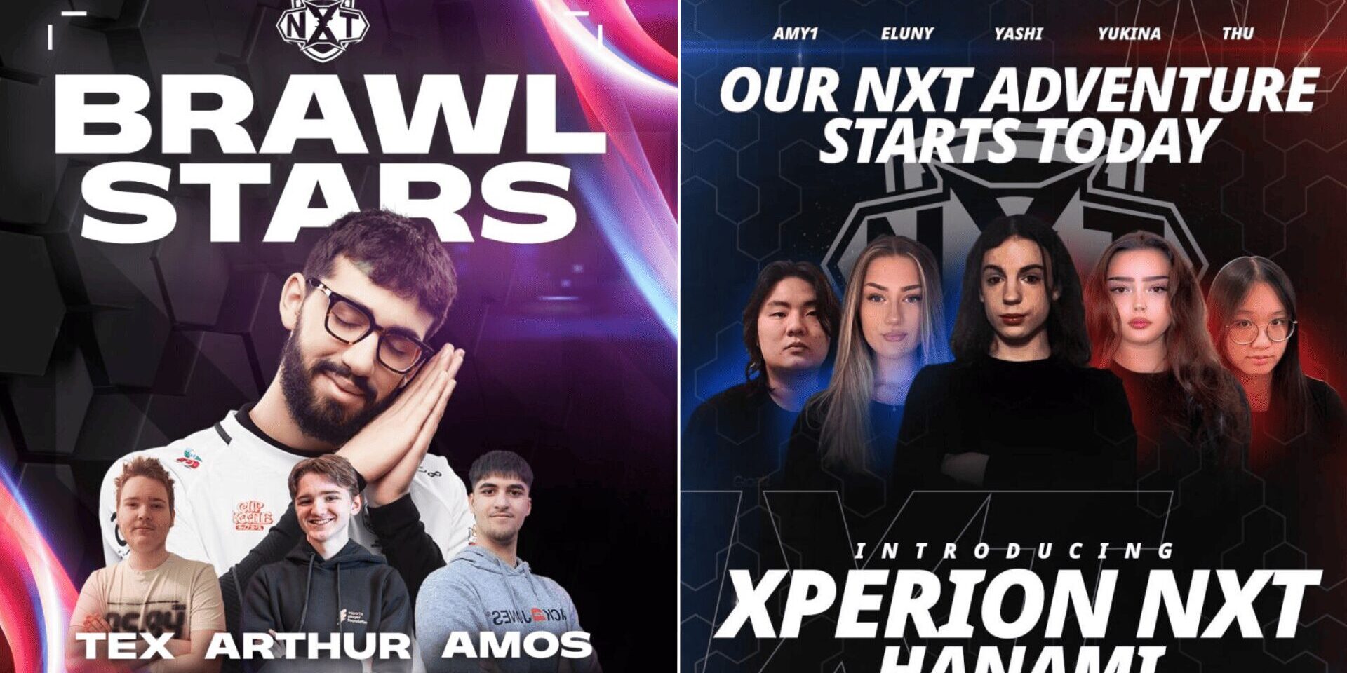 XPERION NXT gründet zwei neue Teams in Brawl Stars & Valorant XPERION NXT Teamgrafiken der neu gegründeten Teams in Valorant und Brawl Stars. Zu sehen sind die Spieler*innen der Teams & sowie Coaches. In Brawl Stars nimmt Xperion NXT 3 Spieler + 1 Coach auf - in Valorant wurde ein Team mit 5 Spielerinnen gegründet.
